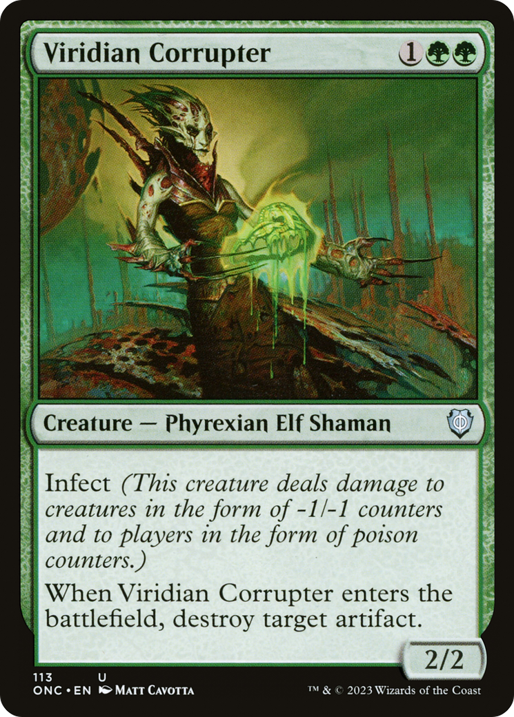Viridian Corrupter [Phyrexia: All Will Be One Commander] | Total Play