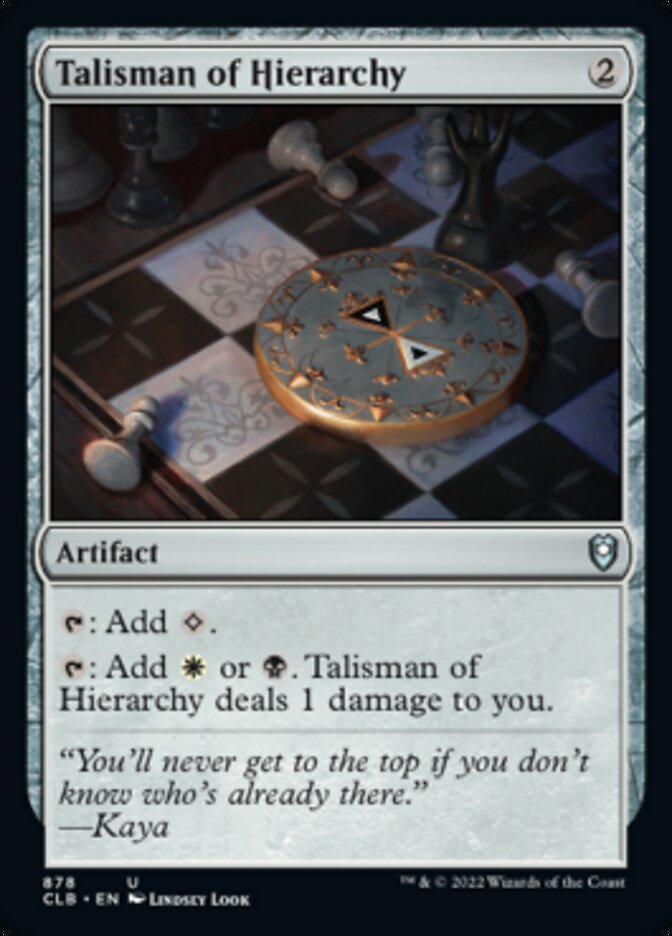 Talisman of Hierarchy [Commander Legends: Battle for Baldur's Gate] | Total Play