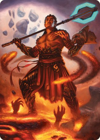 Koth, Fire of Resistance Art Card [Phyrexia: All Will Be One Art Series] | Total Play