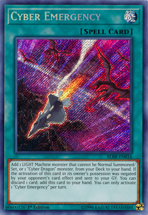 Cyber Emergency [BLRR-EN016] Secret Rare | Total Play