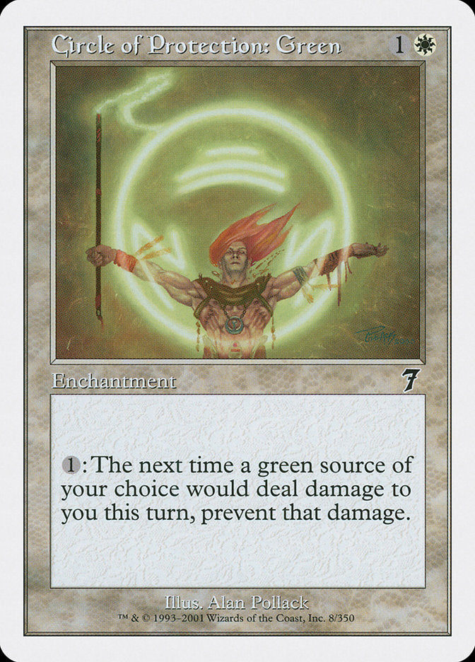 Circle of Protection: Green [Seventh Edition] | Total Play