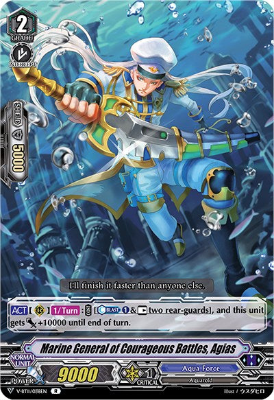 Marine General of Courageous Battles, Agias (V-BT11/038EN) [Storm of the Blue Cavalry] | Total Play