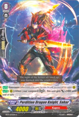 Perdition Dragon Knight, Sahar (BT17/073EN) [Blazing Perdition ver.E] | Total Play