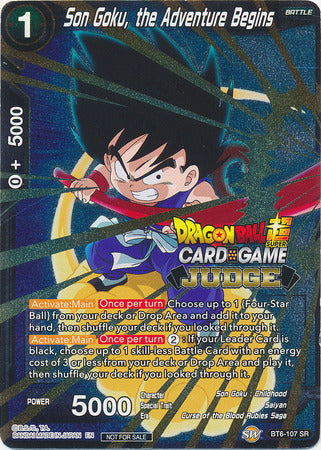 Son Goku, the Adventure Begins (BT6-107) [Judge Promotion Cards] | Total Play