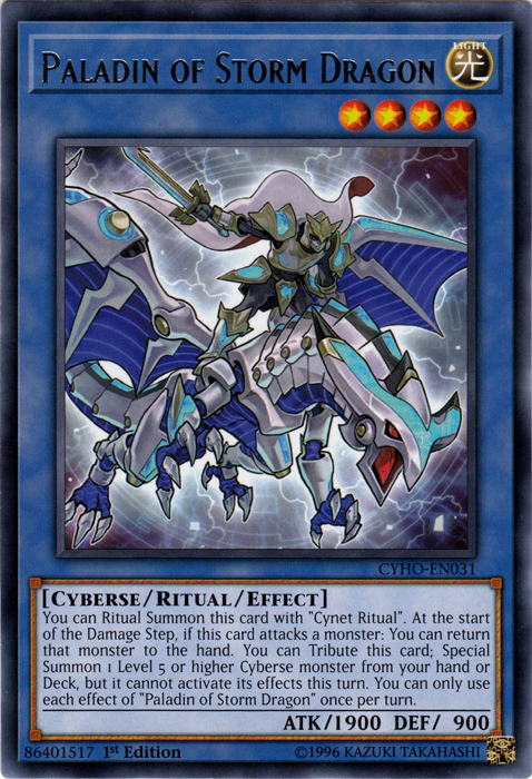 Paladin of Storm Dragon [CYHO-EN031] Rare | Total Play