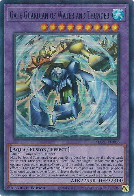 Gate Guardian of Water and Thunder [MAZE-EN006] Super Rare | Total Play