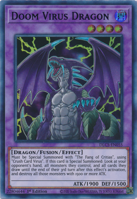 Doom Virus Dragon (Green) [DLCS-EN055] Ultra Rare | Total Play