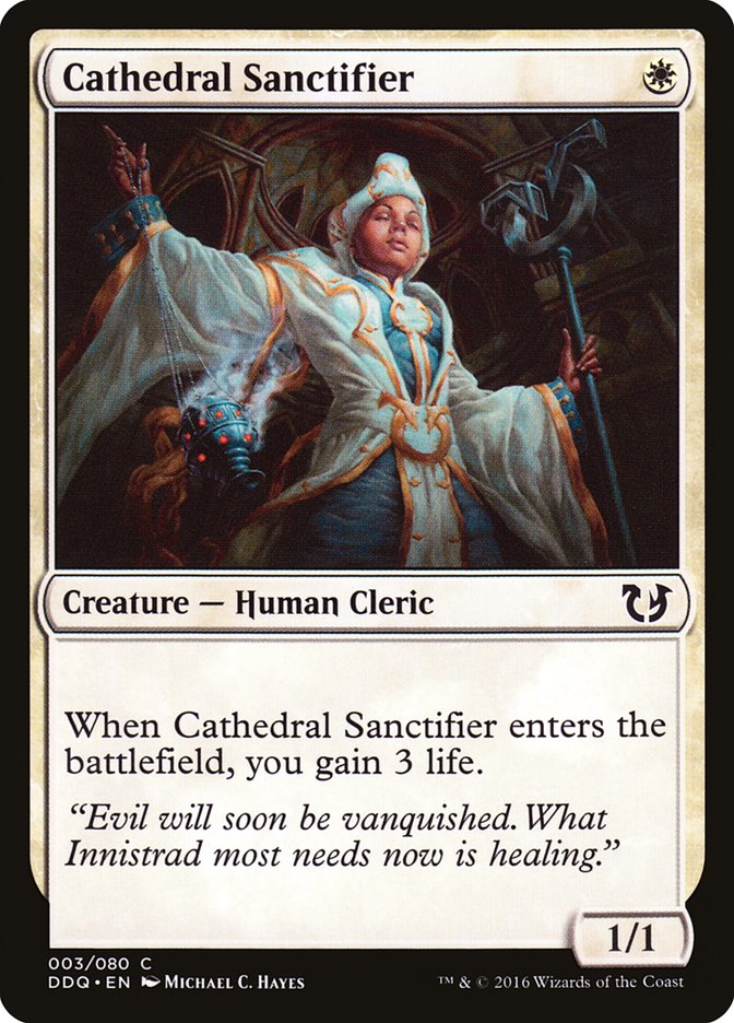 Cathedral Sanctifier [Duel Decks: Blessed vs. Cursed] | Total Play
