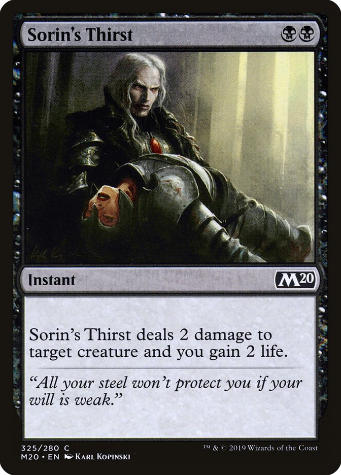 Sorin's Thirst [Core Set 2020] | Total Play