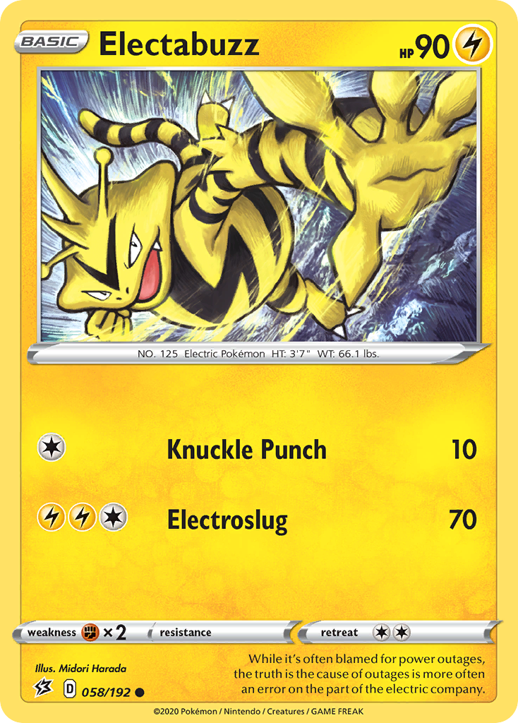 Electabuzz (058/192) [Sword & Shield: Rebel Clash] | Total Play