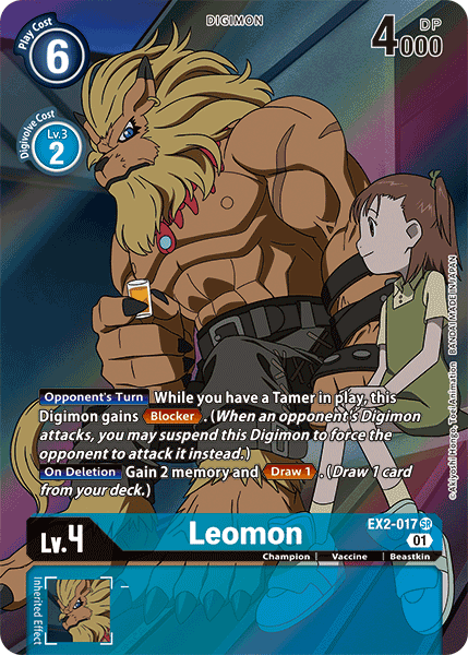 Leomon [EX2-017] (Alternate Art) [Digital Hazard] | Total Play