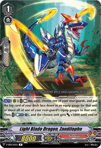 Light Blade Dragon, Zandilopho (V-EB09/021EN) [The Raging Tactics] | Total Play