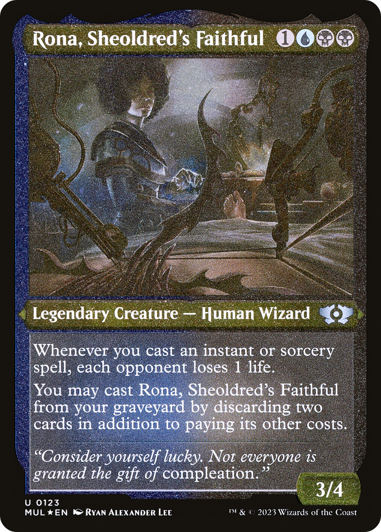 Rona, Sheoldred's Faithful (Foil Etched) [Multiverse Legends] | Total Play
