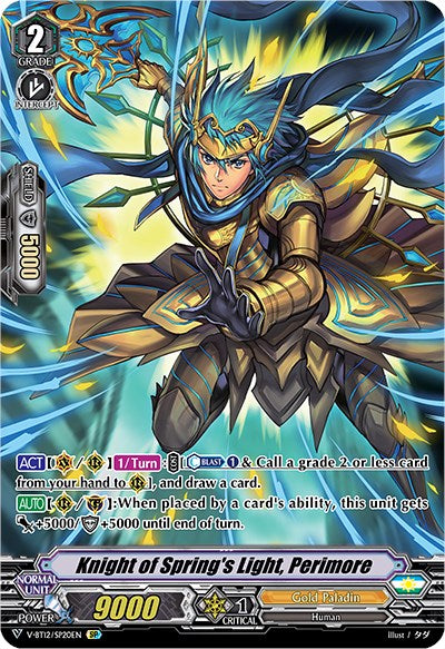 Knight of Spring's Light, Perimore (V-BT12/SP20EN) [Divine Lightning Radiance] | Total Play