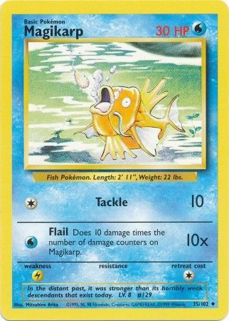 Magikarp (35/102) [Base Set Unlimited] | Total Play