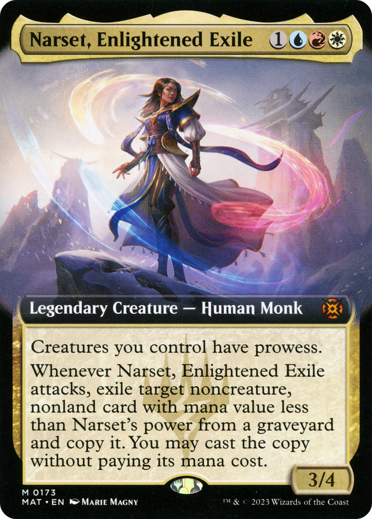 Narset, Enlightened Exile (Extended Art) [March of the Machine: The Aftermath] | Total Play