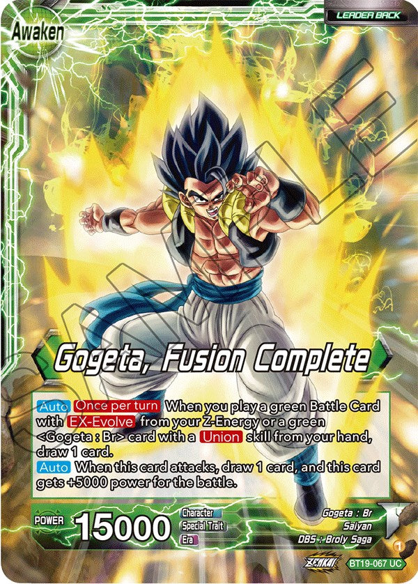 Veku // Gogeta, Fusion Complete (BT19-067) [Fighter's Ambition] | Total Play