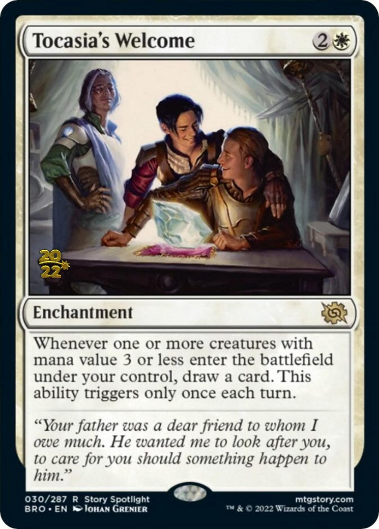 Tocasia's Welcome [The Brothers' War Prerelease Promos] | Total Play