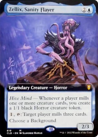 Zellix, Sanity Flayer (Extended Art) [Commander Legends: Battle for Baldur's Gate] | Total Play