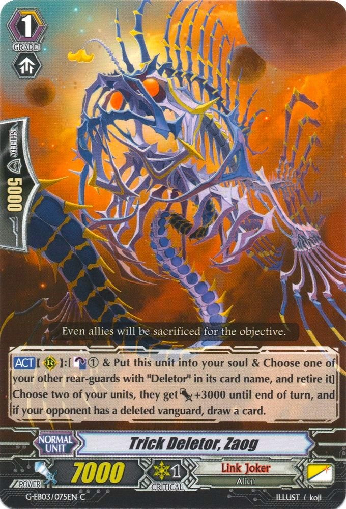 Trick Deletor, Zaog (G-EB03/075EN) [The GALAXY STAR GATE] | Total Play