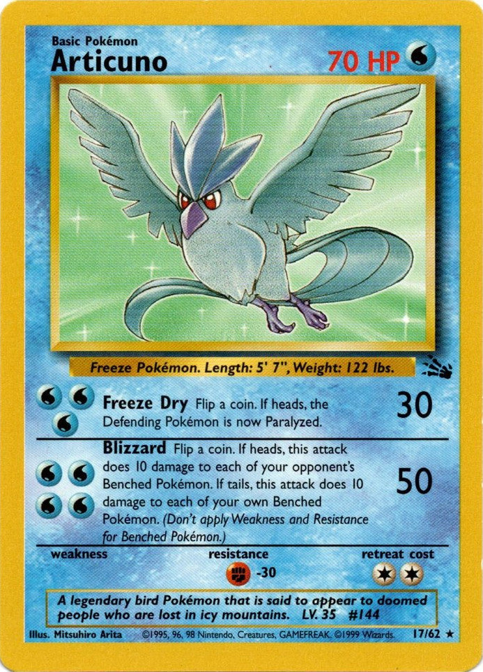 Articuno (17/62) [Fossil Unlimited] | Total Play