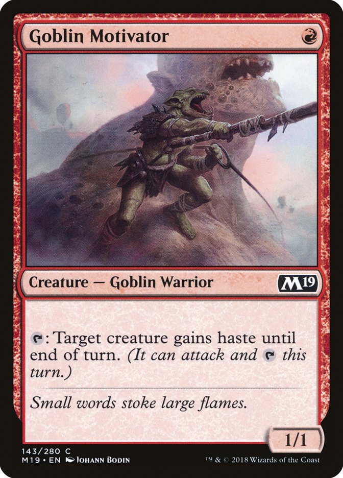 Goblin Motivator [Core Set 2019] | Total Play