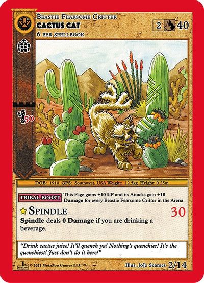 Cactus Cat [Cryptid Nation: First Edition Cardiff Giant Deck] | Total Play