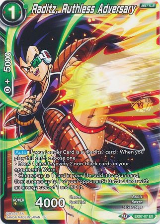 Raditz, Ruthless Adversary (EX07-07) [Magnificent Collection Fusion Hero] | Total Play