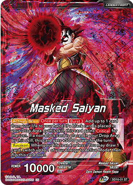 Masked Saiyan // SS3 Bardock, Reborn from Darkness (Starter Deck Exclusive) (SD16-01) [Cross Spirits] | Total Play