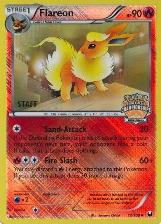 Flareon (12/108) (Regional Championship 2013 Promo Staff) [Black & White: Dark Explorers] | Total Play