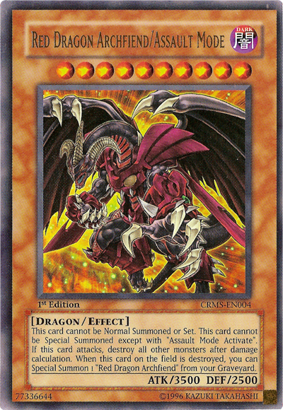 Red Dragon Archfiend/Assault Mode [CRMS-EN004] Ultra Rare | Total Play