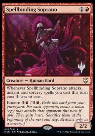 Spellbinding Soprano (Promo Pack) [Streets of New Capenna Commander Promos] | Total Play