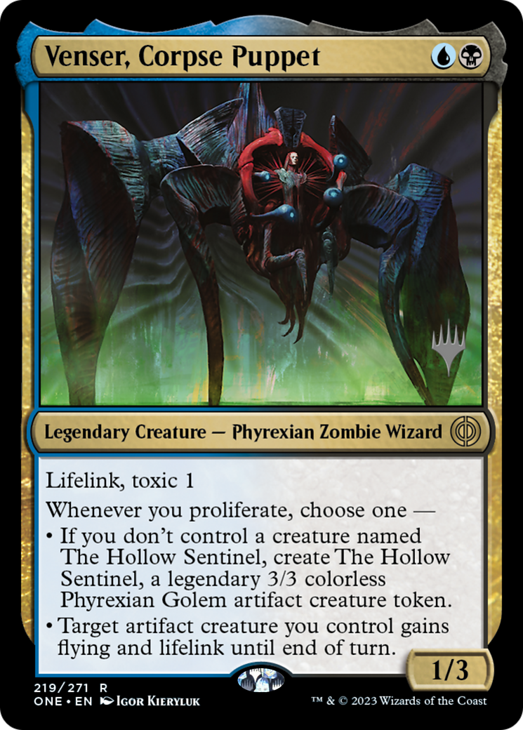 Venser, Corpse Puppet (Promo Pack) [Phyrexia: All Will Be One Promos] | Total Play