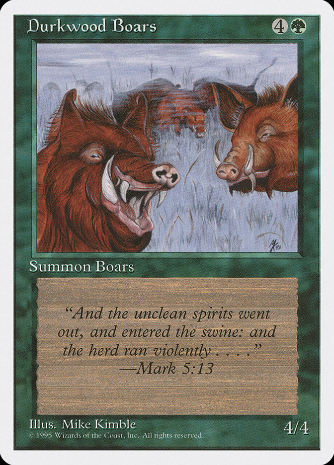 Durkwood Boars [Fourth Edition] | Total Play