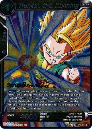 Trunks, the Cunning (BT8-074_PR) [Malicious Machinations Prerelease Promos] | Total Play