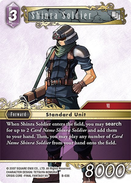 Shinra Soldier [Boss Deck: Final Fantasy VII] | Total Play