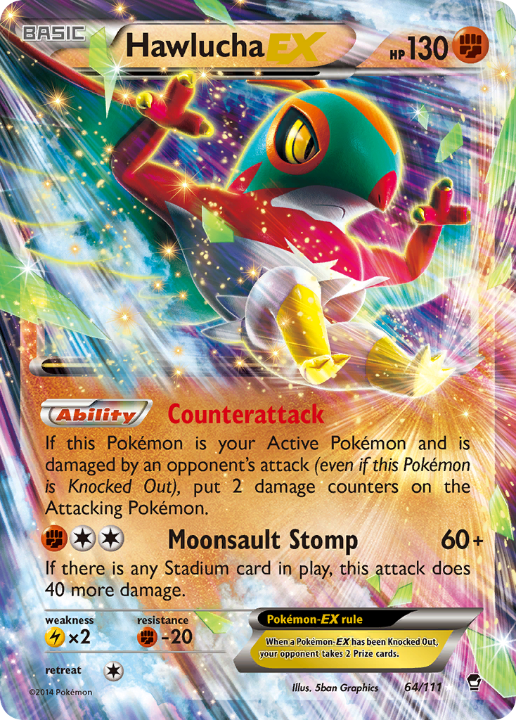 Hawlucha EX (64/111) [XY: Furious Fists] | Total Play