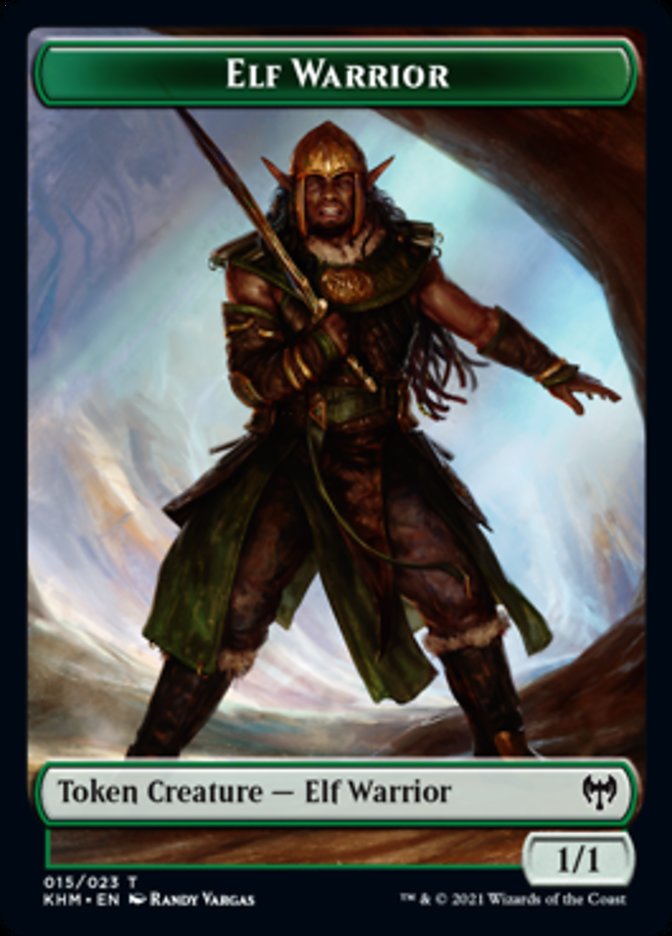 Elf Warrior Token [Kaldheim Tokens] | Total Play