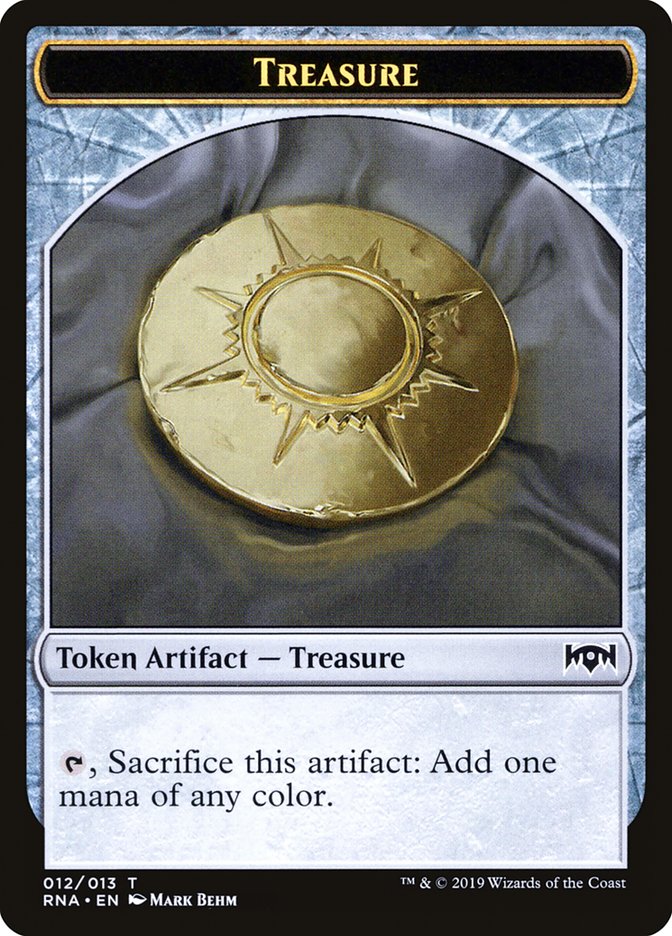 Cleric // Treasure Double-Sided Token [Ravnica Allegiance Guild Kit Tokens] | Total Play