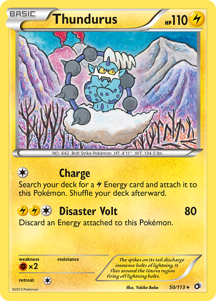 Thundurus (50/113) (Theme Deck Exclusive) [Black & White: Legendary Treasures] | Total Play