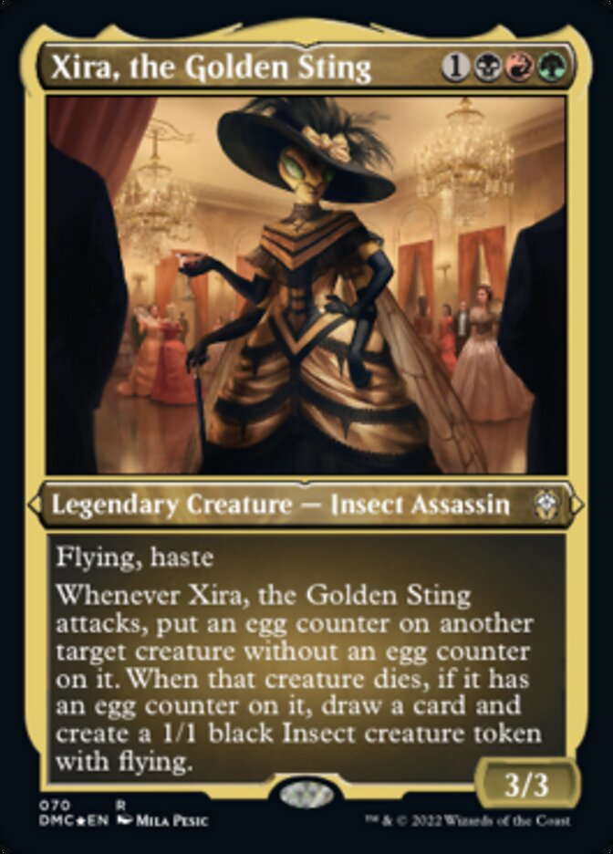 Xira, the Golden Sting (Foil Etched) [Dominaria United Commander] | Total Play