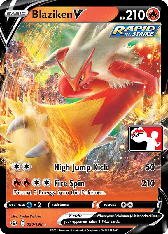 Blaziken V (020/198) [Prize Pack Series One] | Total Play