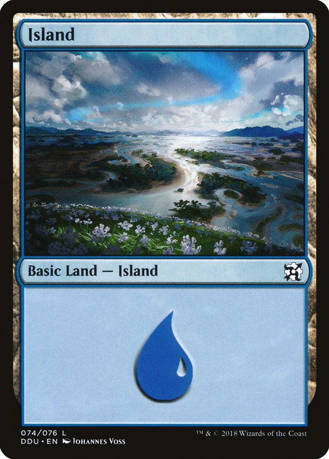 Island (74) [Duel Decks: Elves vs. Inventors] | Total Play