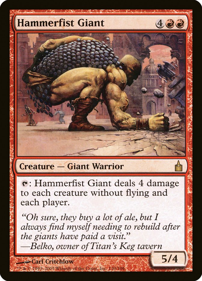 Hammerfist Giant [Ravnica: City of Guilds] | Total Play