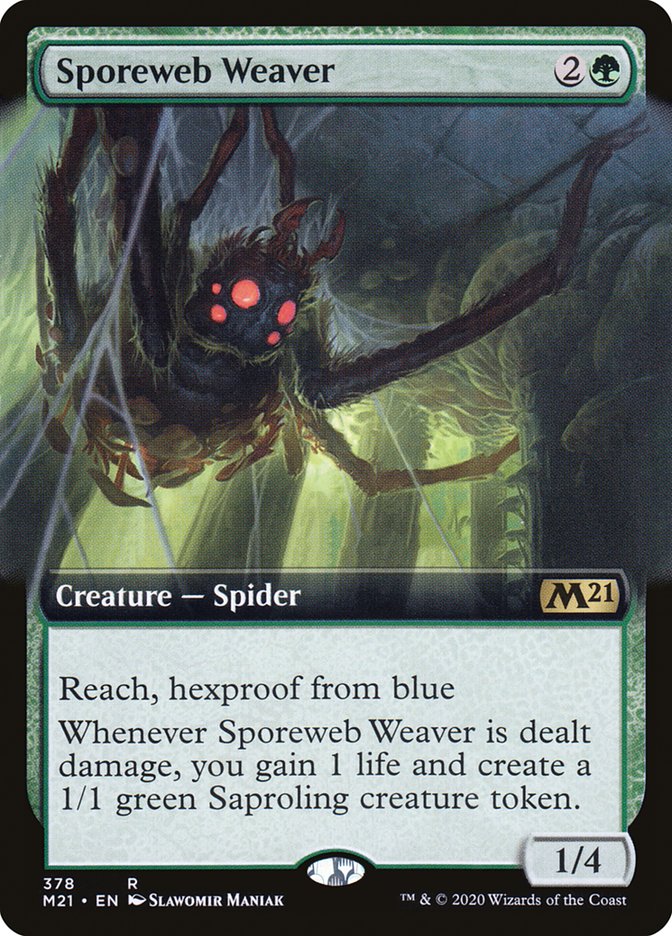 Sporeweb Weaver (Extended Art) [Core Set 2021] | Total Play