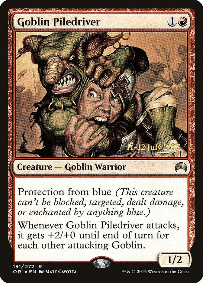 Goblin Piledriver [Magic Origins Prerelease Promos] | Total Play