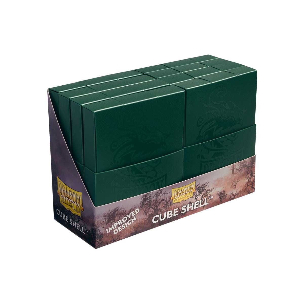 Dragon Shield: Cube Shell Display - Forest Green | Total Play