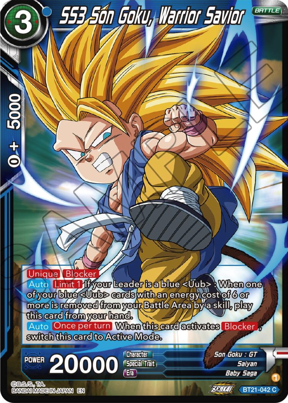 SS3 Son Goku, Warrior Savior (BT21-042) [Wild Resurgence] | Total Play