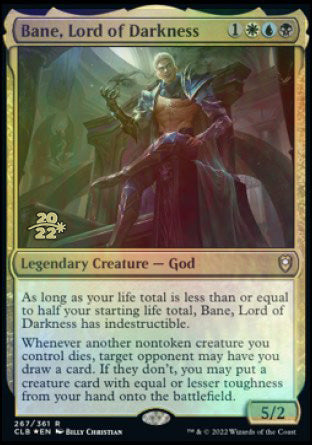 Bane, Lord of Darkness [Commander Legends: Battle for Baldur's Gate Prerelease Promos] | Total Play