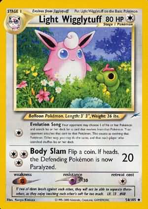 Light Wigglytuff (54/105) [Neo Destiny Unlimited] | Total Play